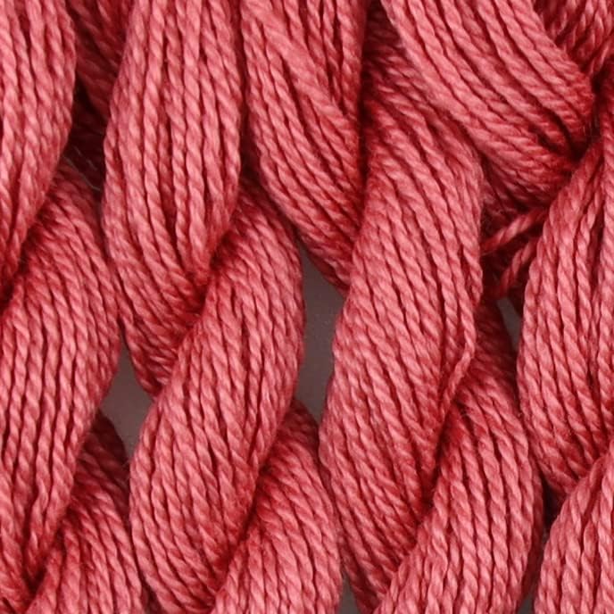 KCS 25 M/Skein Mercerized Pearl Cotton Crochet Needlepoint Thread,Size 5,6 skeins,Dusty Rose - Image 2
